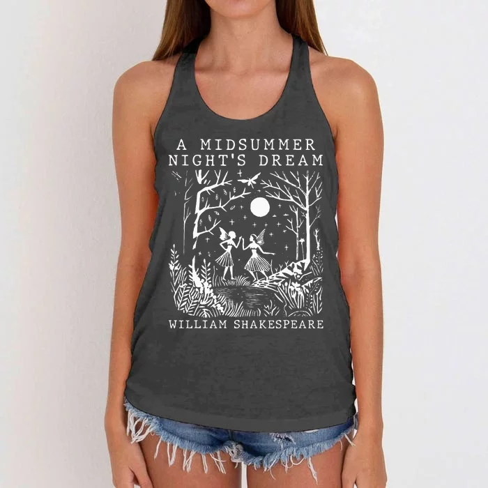 A Midsummer Nights Dream Shakespeare Women's Knotted Racerback Tank