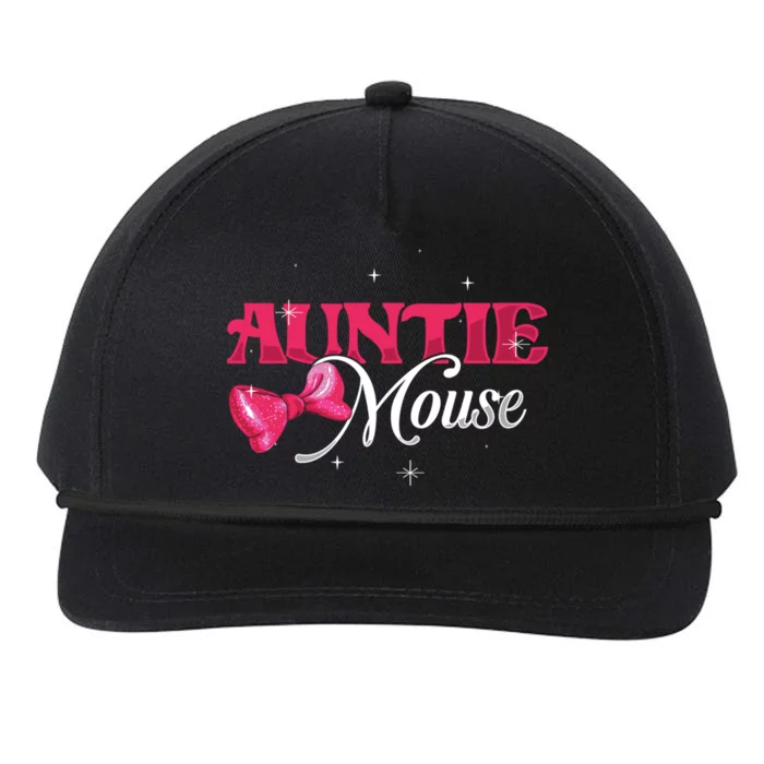 Auntie Mouse Niece Nephew Aunt Meaningful Gift Snapback Five-Panel Rope Hat