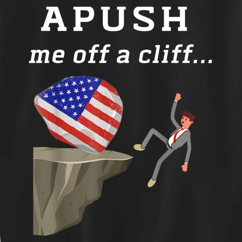 Apush Me Off A Cliff 2024 Ap Exam For Students Funny Kids Sweatshirt