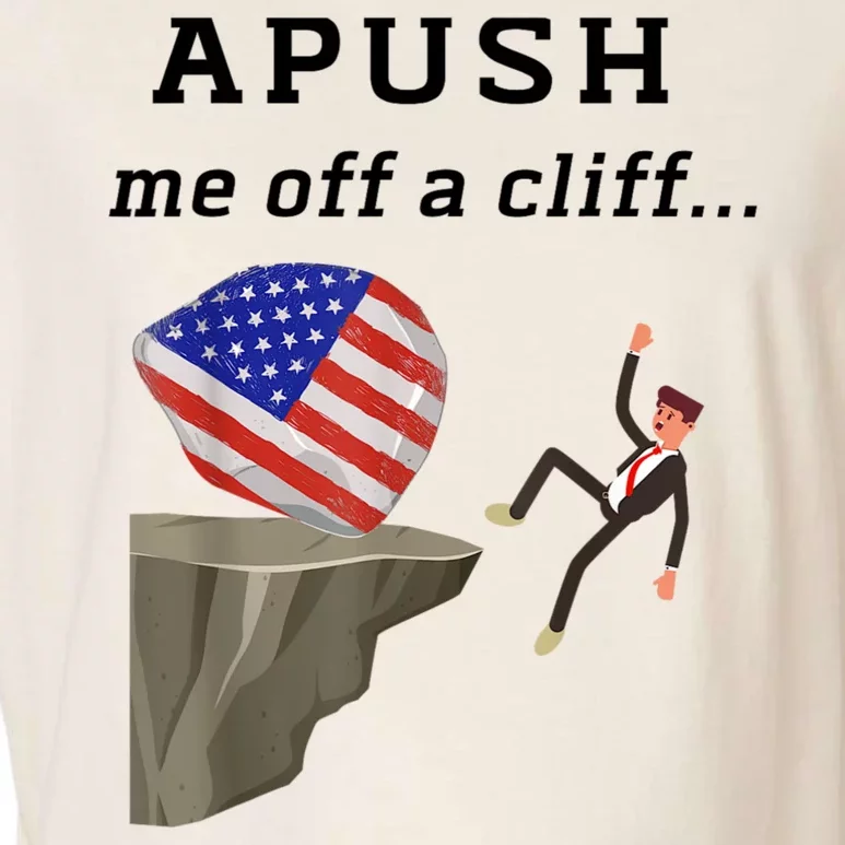 Apush Me Off A Cliff 2024 Ap Exam For Students Funny Garment-Dyed Women's Muscle Tee