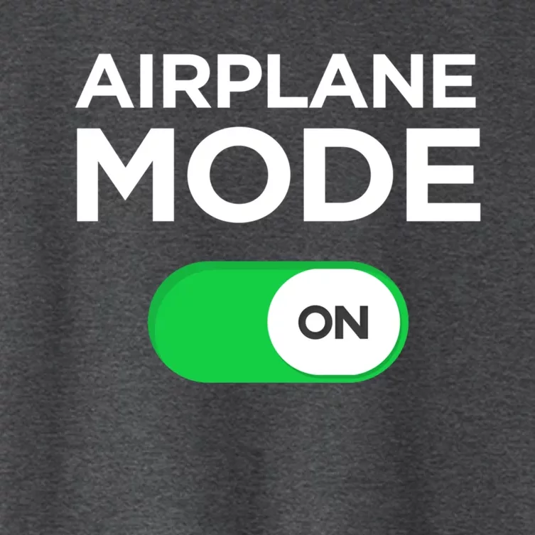 Airplane Mode On Fun Vacation Summer Cute Gift Women's Crop Top Tee