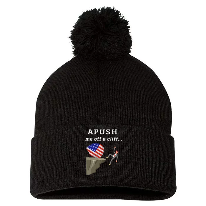 Apush Me Off A Cliff 2024 Ap Exam For Students Pom Pom 12in Knit Beanie