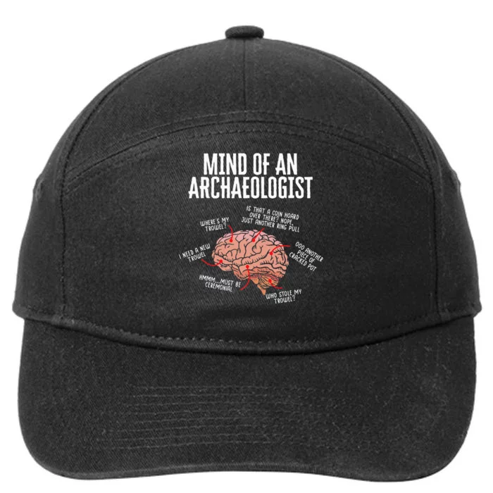 Archaeology Mind Of An Archaeologist 7-Panel Snapback Hat