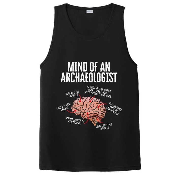 Archaeology Mind Of An Archaeologist Performance Tank