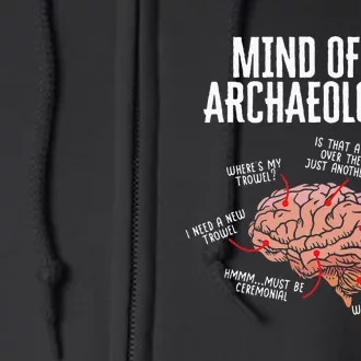 Archaeology Mind Of An Archaeologist Full Zip Hoodie