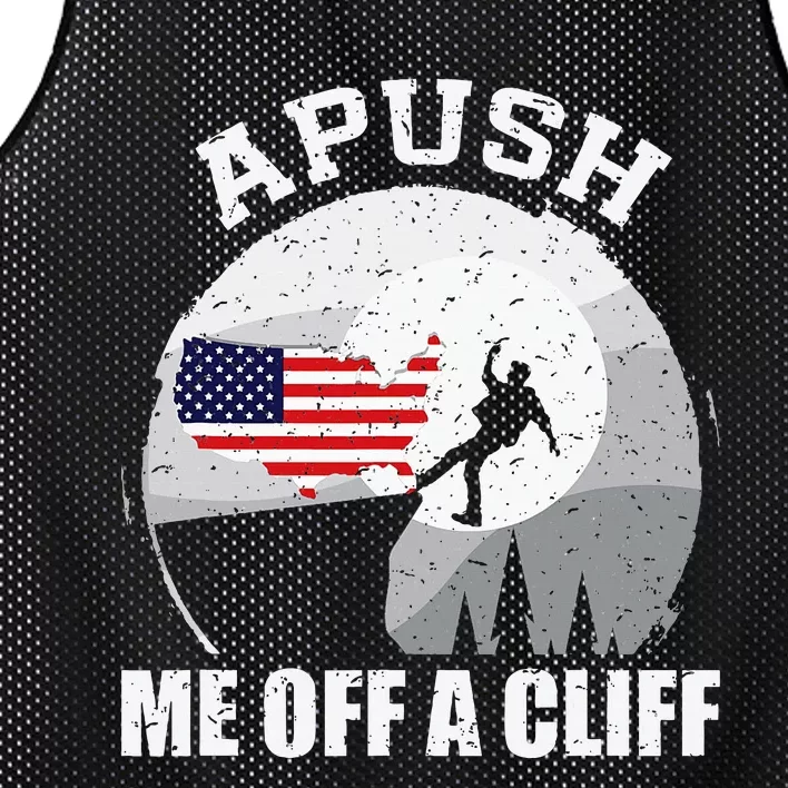 Apush Me Off A Cliff Funny Ap Us History Exam Mesh Reversible Basketball Jersey Tank