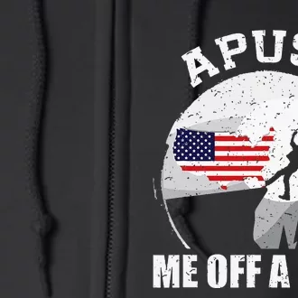 Apush Me Off A Cliff Funny Ap Us History Exam Full Zip Hoodie