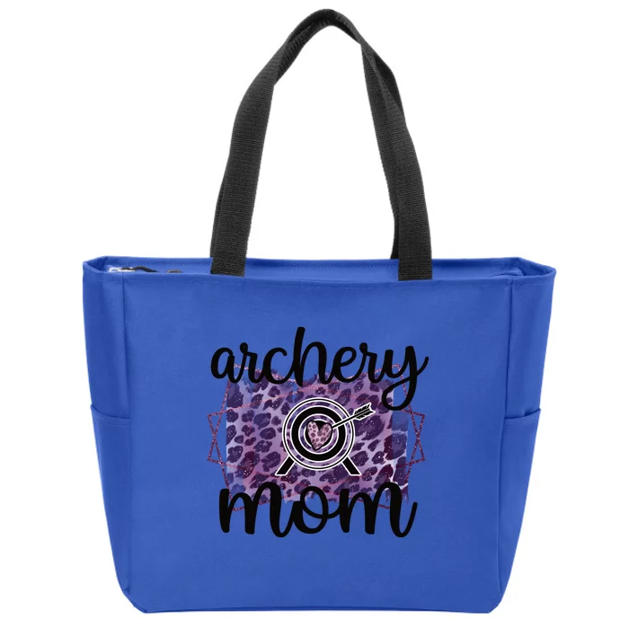 Archery Mom Of An Archer Mama Archery Mother Funny Gift Zip Tote Bag