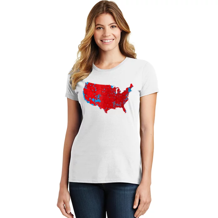 Accurate Map Of 2024 Election Results Women's T-Shirt