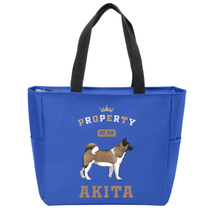 Akita Mom Or Akita Dad For Japanese Akita Or American Akita Gift Zip Tote Bag