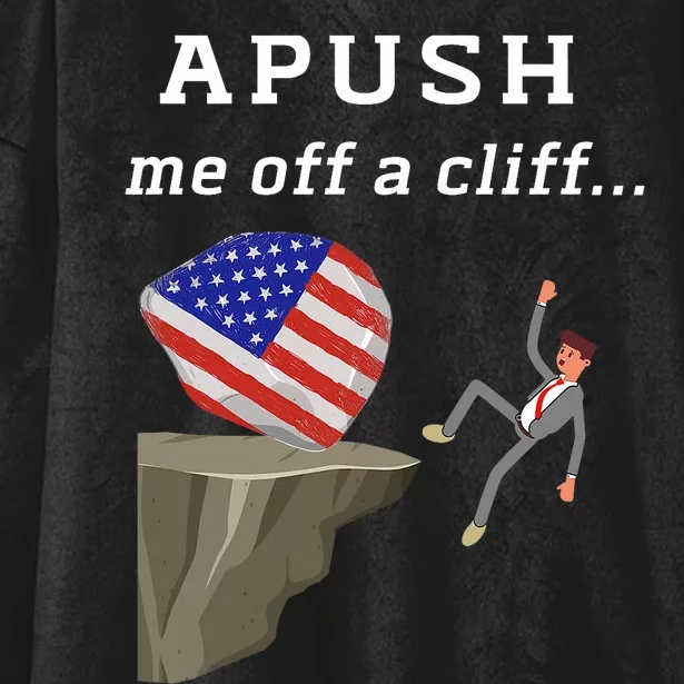 Apush Me Off A Cliff 2024 Ap Exam For Students Funny Trendy Hooded Wearable Blanket