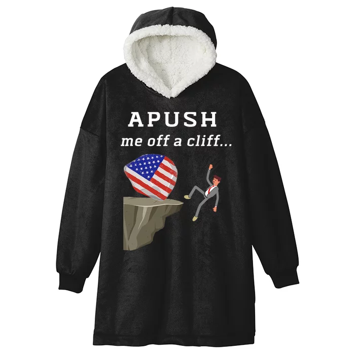 Apush Me Off A Cliff 2024 Ap Exam For Students Funny Trendy Hooded Wearable Blanket