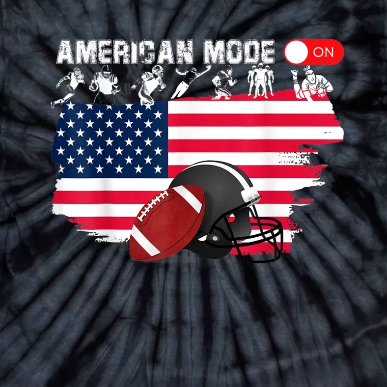 American Mode ON, American Football Tie-Dye T-Shirt