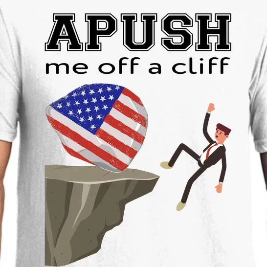 Apush Me Off A Cliff 2024 Ap Exam For Students Funny Trendy Pajama Set