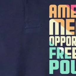 America Means Opportunity Freedom Power Softstyle Adult Sport Polo