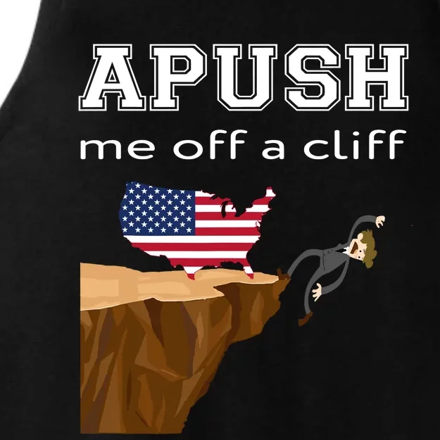 Apush Me Off A Cliff 2024 Ap Exam For Students Funny Trendy Ladies Tri-Blend Wicking Tank