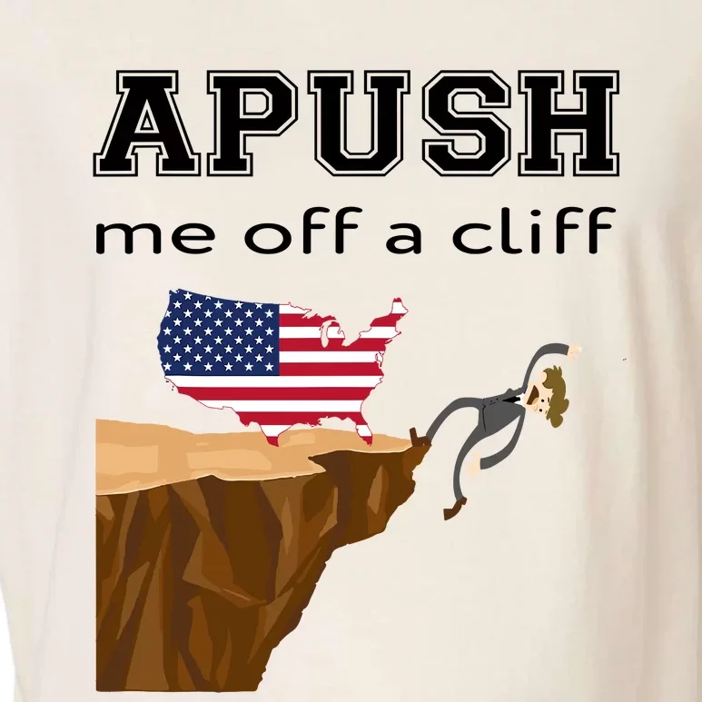 Apush Me Off A Cliff 2024 Ap Exam For Students Funny Trendy Garment-Dyed Women's Muscle Tee