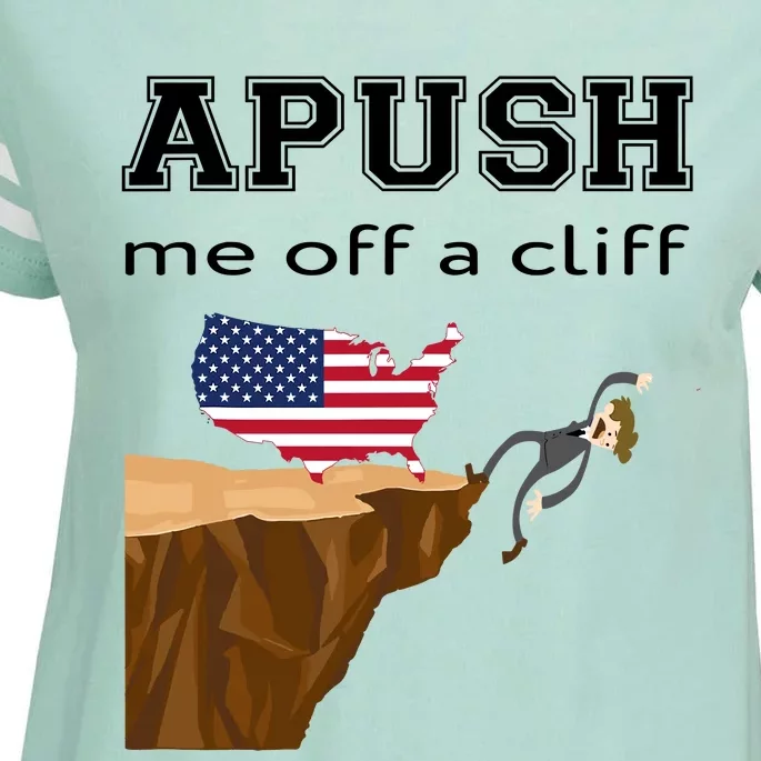 Apush Me Off A Cliff 2024 Ap Exam For Students Funny Trendy Enza Ladies Jersey Football T-Shirt