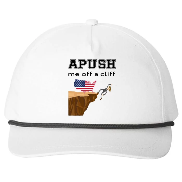 Apush Me Off A Cliff 2024 Ap Exam For Students Funny Trendy Snapback Five-Panel Rope Hat