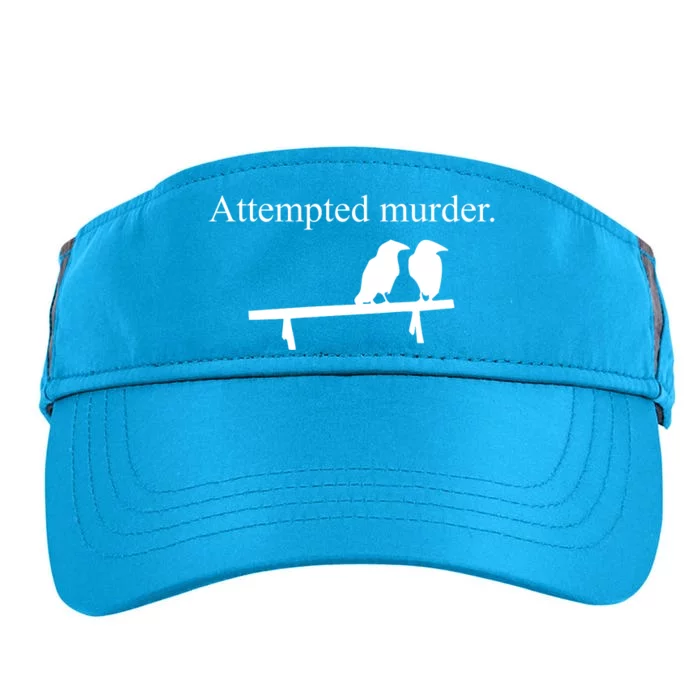 Attempted Murder Of Crows Funny Adult Drive Performance Visor