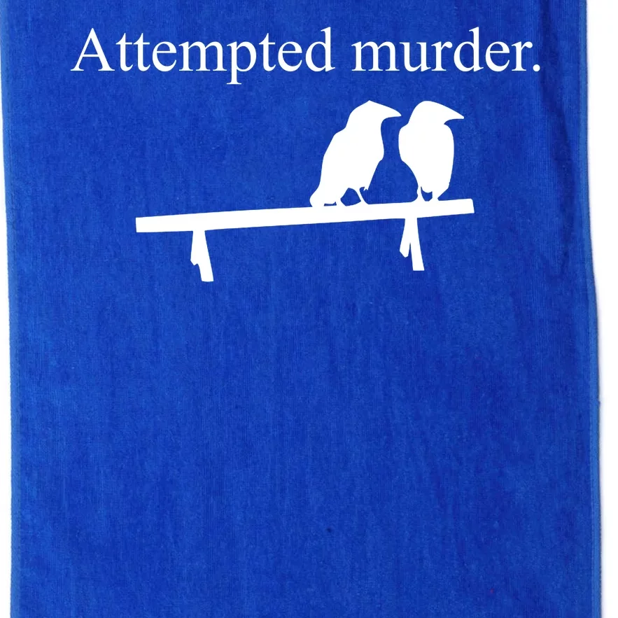 Attempted Murder Of Crows Funny Platinum Collection Golf Towel