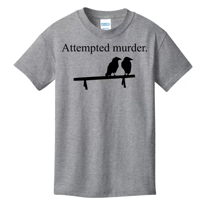 Attempted Murder Of Crows Funny Kids T-Shirt