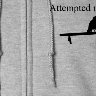 Attempted Murder Of Crows Funny Full Zip Hoodie