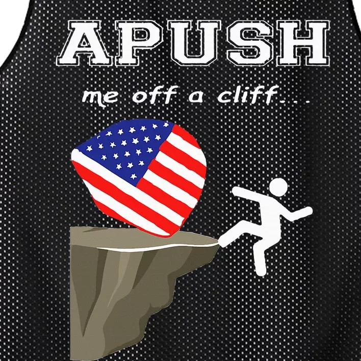 Apush Me Off A Cliff 2024 Ap Exam For Students Mesh Reversible Basketball Jersey Tank