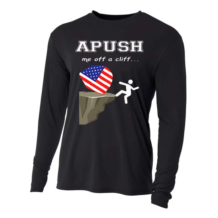 Apush Me Off A Cliff 2024 Ap Exam For Students Cooling Performance Long Sleeve Crew