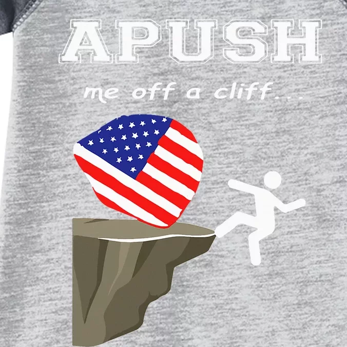 Apush Me Off A Cliff 2024 Ap Exam For Students Infant Baby Jersey Bodysuit