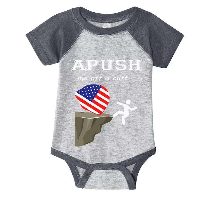 Apush Me Off A Cliff 2024 Ap Exam For Students Infant Baby Jersey Bodysuit