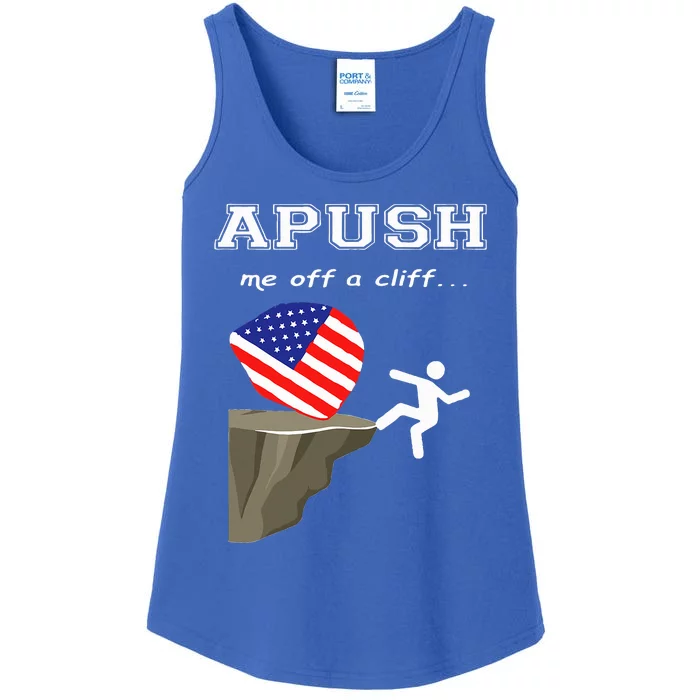 Apush Me Off A Cliff 2024 Ap Exam For Students Ladies Essential Tank