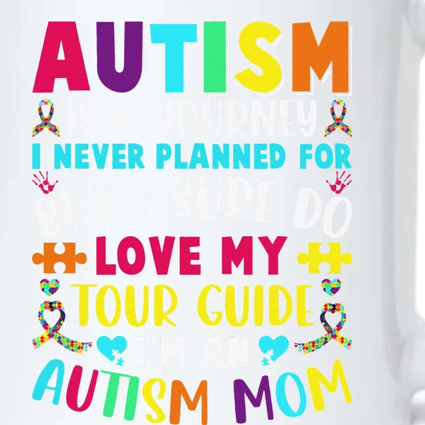 Autism Mom Outfit Autism Awareness Cute Autism Is A Journey Black Color Changing Mug