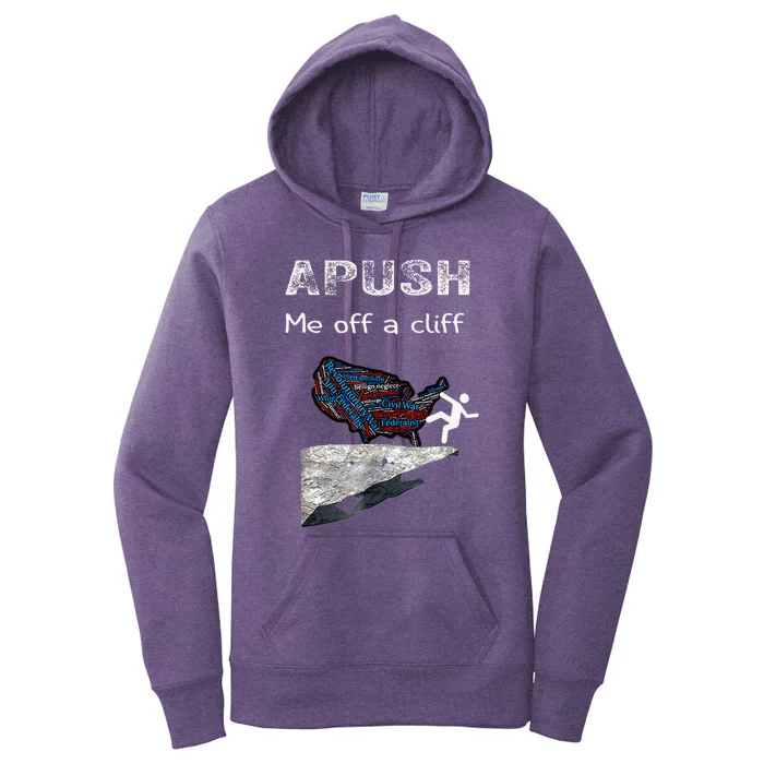 Apush Me Off A Cliff Women's Pullover Hoodie