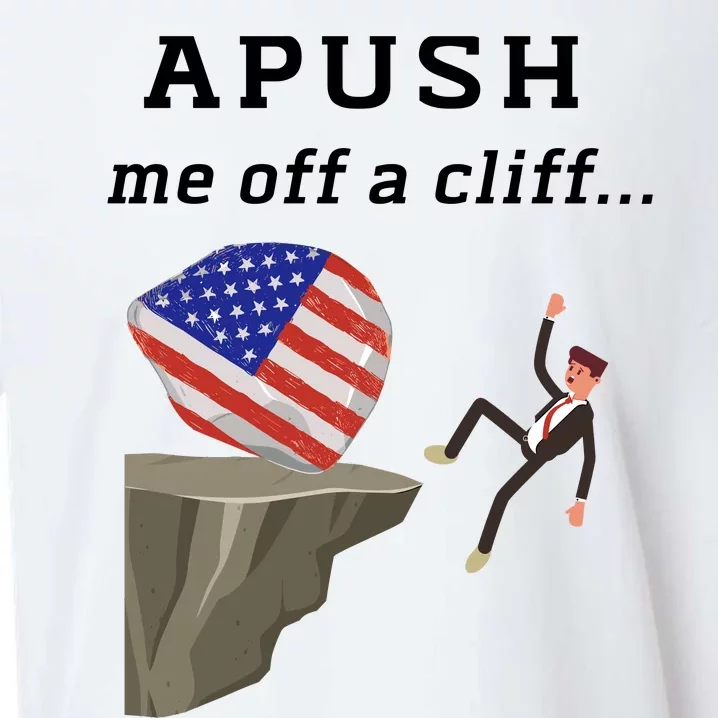 Apush Me Off A Cliff 2024 Ap Exam For Students Funny Trendy Sueded Cloud Jersey T-Shirt