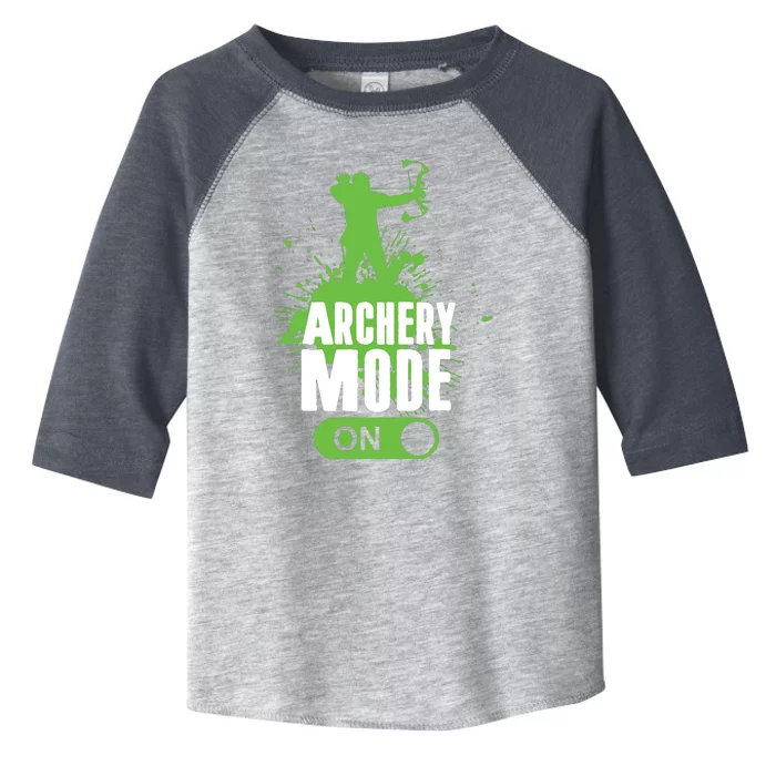 Archery Mode On Cool Hunting Bow Arrow Men Archer Gift Toddler Fine Jersey T-Shirt