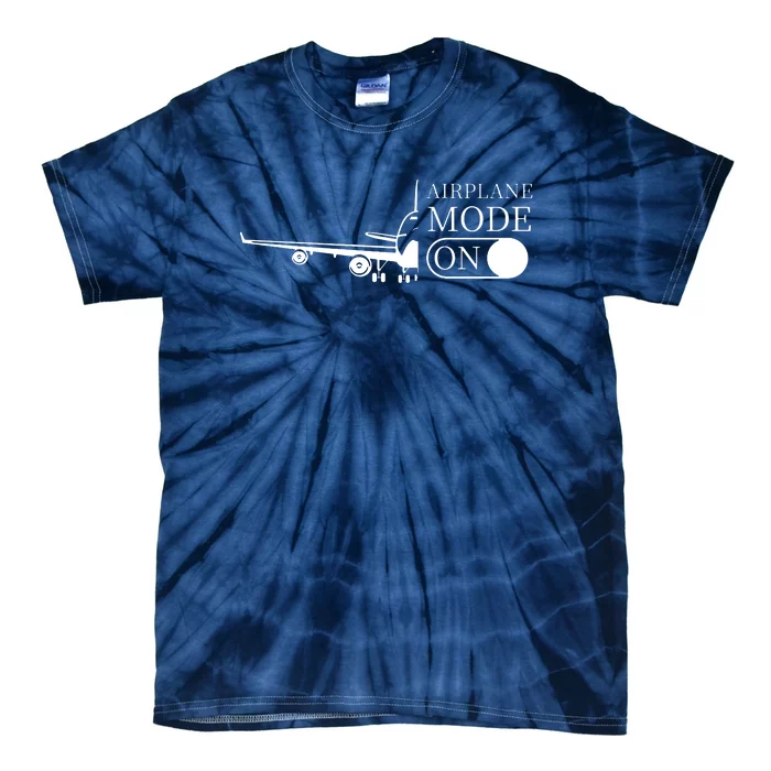 Airplane Mode On Tie-Dye T-Shirt