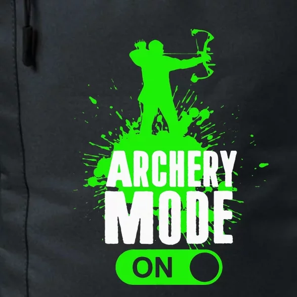 Archery Mode On Cool Hunting Bow Arrow Archer Gift Daily Commute Backpack