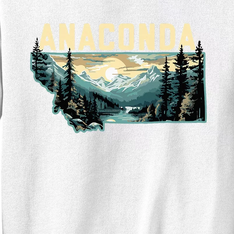 Anaconda Montana Outdoor Art Retro Hiking Sweatshirt