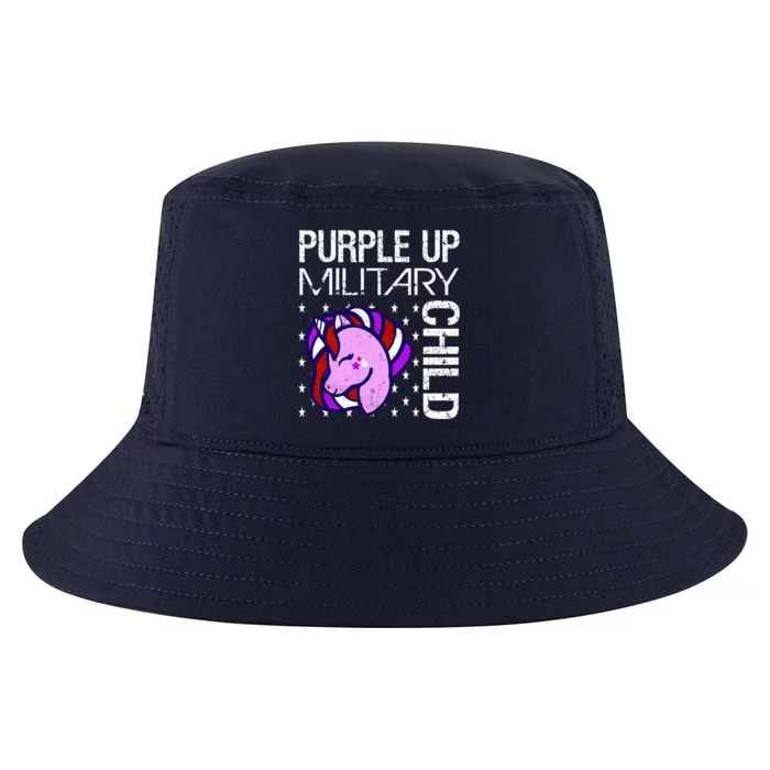 Awareness Month Purple Up Military Child Purple-Up Unicorn Cool Comfort Performance Bucket Hat