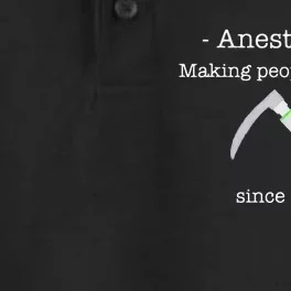 Anesthesia Making People Shut Up Since 1846 Dry Zone Grid Performance Polo