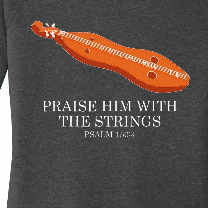 Appalachian Music Praise Him With The Strings Dulcimer Women's Perfect Tri Tunic Long Sleeve Shirt