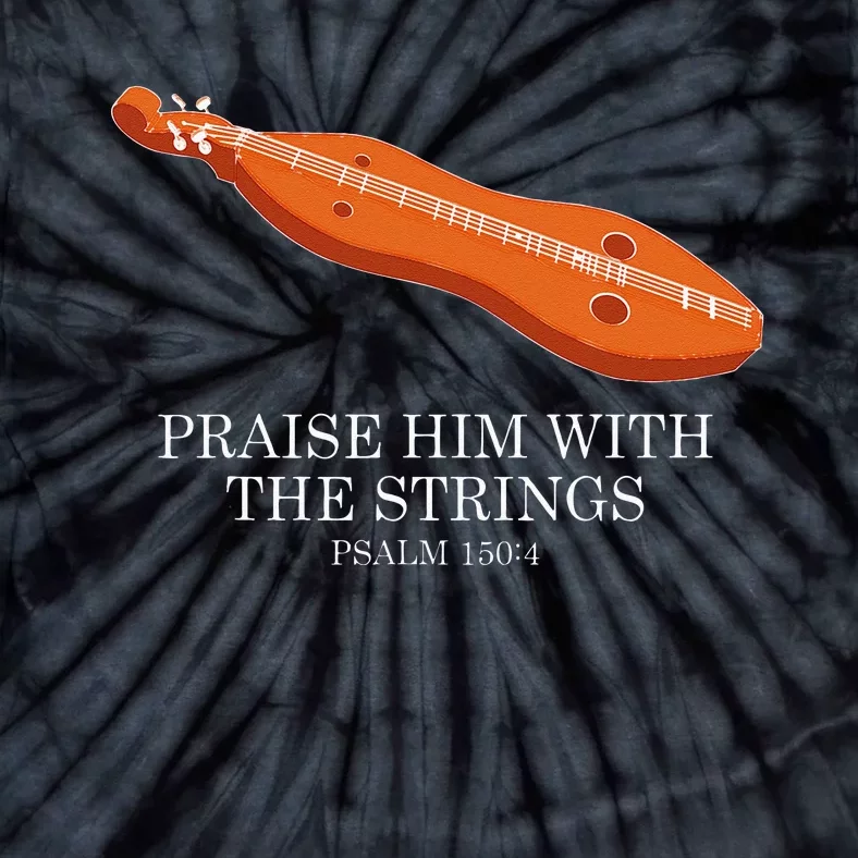 Appalachian Music Praise Him With The Strings Dulcimer Tie-Dye T-Shirt