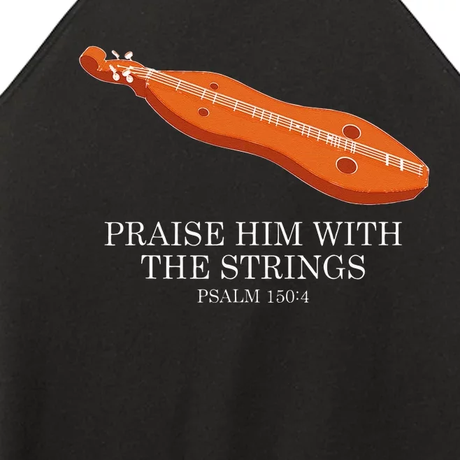 Appalachian Music Praise Him With The Strings Dulcimer Women’s Perfect Tri Rocker Tank