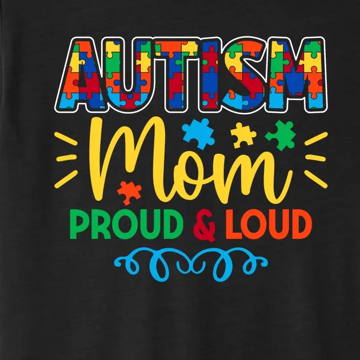 Autism Mom Proud & Loud Graphic ChromaSoft Performance T-Shirt