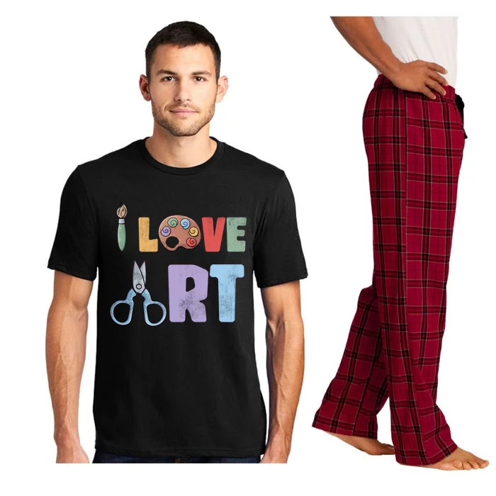 Art Major Painter Valentines Day Gift Sketch Drawing Artist Meaningful Gift Pajama Set