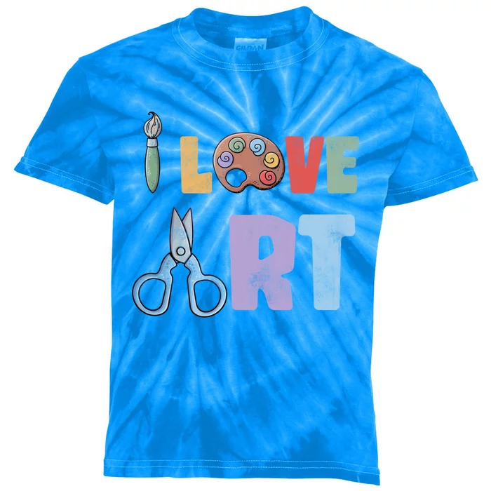 Art Major Painter Valentines Day Gift Sketch Drawing Artist Meaningful Gift Kids Tie-Dye T-Shirt