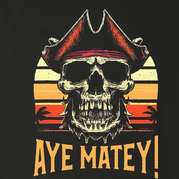 Aye Matey Pirate IM Eighty Pun 80 Years Old Birthday Toddler Long Sleeve Shirt