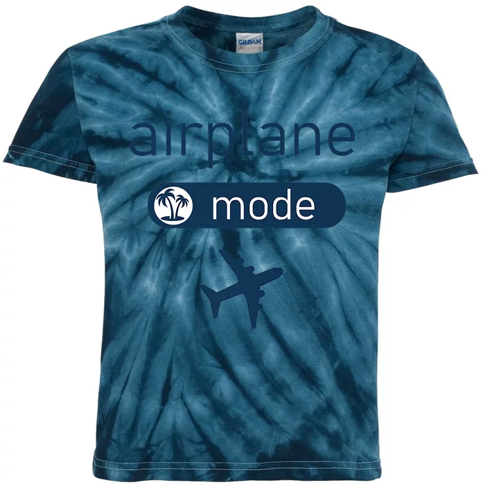 Airplane Mode Premium Kids Tie-Dye T-Shirt