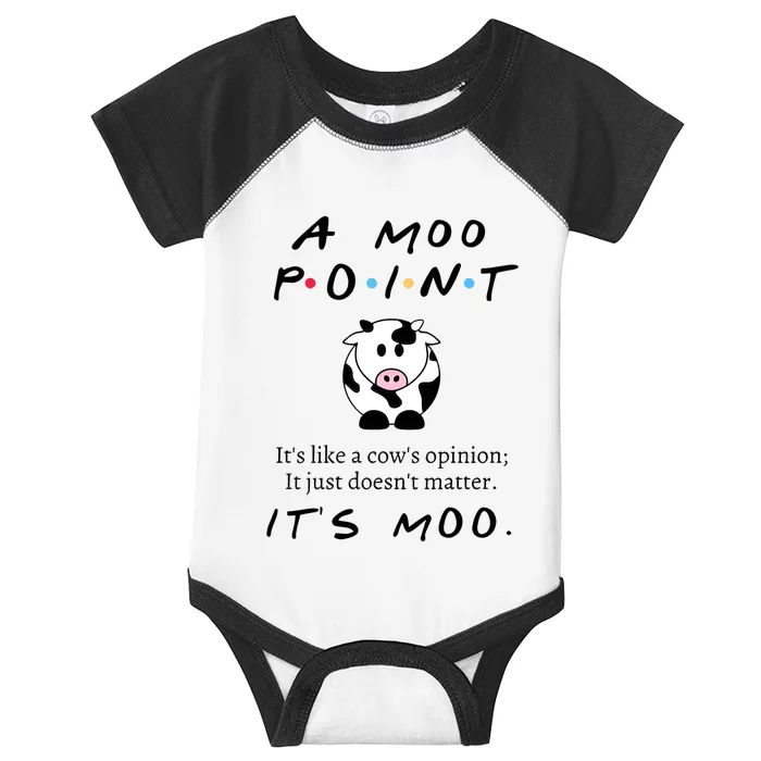 A Moo Point Its Like A Cows Opinion Infant Baby Jersey Bodysuit